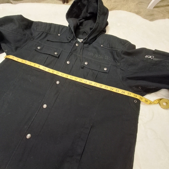 Harley Davidson 97429 Grind Hooded Workwear Black Casual Jacket  Men Size 3XL - Picture 12 of 16